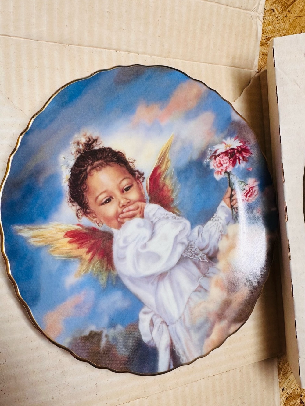 Sandra Kuck Angel of Laughter Precious Angels Collector Plate